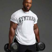 Short Sleeve Sports T-Shirt - 白色 - 查看 7