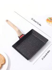 Non-Stick Japanese Egg Omelette Pan, Rectangular Shape, Suitable For Cooking Egg Omelets, Egg Rolls, And Egg Pancakes. It Is Suitable For Use On Gas Stoves And Is A Must-Have Cooking Utensil For The Kitchen - View 5