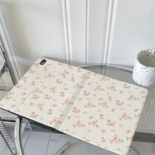 1個粉色鬱金香與碎花圖案平板保護殼，書本式翻蓋設計，附多角度支架與筆槽，相容於 IPad Air 13(M3 2025)/ Air 11(M3 2025)/ 11(A16 2025), Galaxy Tab S10+/S9/A9, Pad, MatePad, Pad, Honor Pad, Xiaoxin Pad - 彩色 - 查看 4