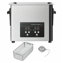VEVOR 6L Ultrasonic Cleaner, Professional Ultrasonic Cleaner Machine With Cleaning Basket & Digital Display, 120W Stainless Steel 40kHz Cleaning Machine For Watches, Razors, Jewelry, Coins And More - 6L, Economy - View 8