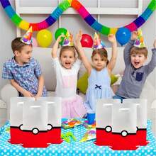 10pcs Anime Theme Plastic Gift Bags, Birthday Candy Toy Gift Bags, Baby Party Decorations, Children Theme Party Decorations - Multicolor - View 5