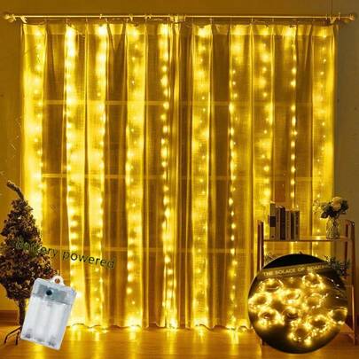 1pc 6m/3 Meters Home Decor LED String Lights - Warm Light, Battery Powered, Suitable For Easter, Mother's Day, Wedding Party, Birthday Atmosphere Decoration
