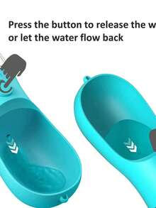 Botella de agua portátil para mascotas con contenedor de comida 3 en 1, tazón plegable para perros pequeños, gatos, cachorros, Yorkshire, Chihuahua, accesorios de viaje - Multicolor - Ver 6