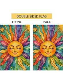 1 pièce Drapeau de jardin d'été Sunshine 12x18 pouces, double face vertical, bienvenue, style ferme, décorations extérieures pour vacances, en toile de jute - A - Voir 3