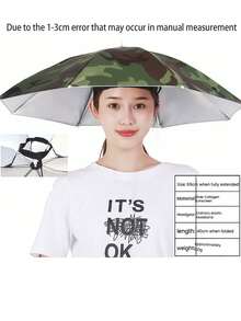 Foldable Sun Hat, Fishing Hat, All-Weather Umbrella. Suitable For Outdoor Sun Protection And Fishing, Spring/Summer Style. Portable Summer Item. - Umbrella Hat - View 14