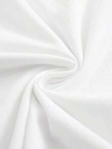 1 Piece, Plus Size, Women's Plus Size Clothing, Women's Plus Size T-Shirt, Casual Short Sleeve Crew Neck Top, Medium Stretch Fabric, Washed, Comfortable Fit For All Seasons, Women's T-Shirt, Unique 2D Flat Print T-Shirt, Comfortable Fit, 2D Flat 180g 100% Cotton - 白色 - 查看 4
