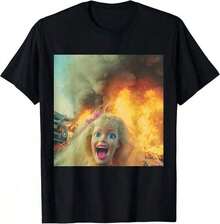 1 camiseta divertida con meme de cara de muñeco afroamericano enojado y disgustado, 180g, 100% algodón - Negro 9 - Ver 1