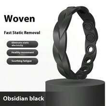 1pc Sports Waterproof Silicone Bracelet, Indoor/Outdoor Running Negative Ion Energy Wristband, Gift For Men, Women, Students, Couples, Accessory - Multicolor - View 17