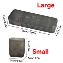 1pc Cable Organizer Box, Cord Storage Box, Desktop Cable Management, Multi-Compartment Cable Box, Dustproof Storage Container, Charger Organizer, Earphone Storage Box, Small Accessories Organizer Case, Home Office Desk Organizer - View 4