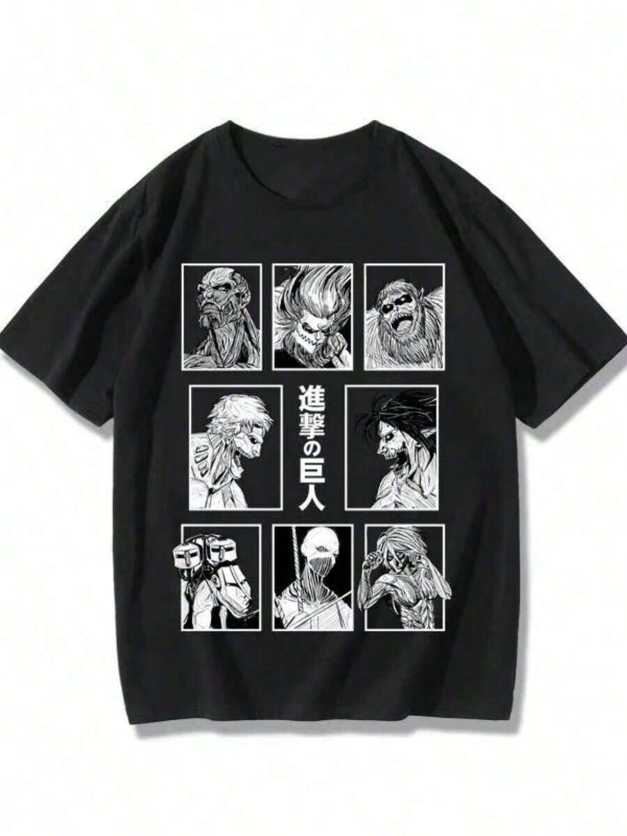 2026 New Hip-Hop World Tour T-Shirt Pure Cotton B-Billie Top Round Neck Short Sleeve Eilish Women's Photos And Text Gender-Free. - 黑色 7 - 查看 1