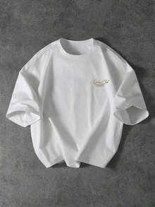 Custom T-Shirt With  Saint Print For Men - 彩色 - 查看 3
