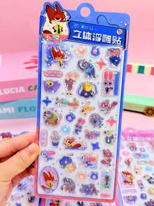 Disney Bộ sticker trang trí hoạt hình thủ công cho trẻ em, sticker dán, sticker hình kẹo chảy, sticker dán sách vui nhộn, sticker nổi 3D, vật liệu làm sổ lưu niệm, sticker trang trí tự làm, sticker nổi chất lượng cao, chống thấm nước và bền, có thể tái sử dụng hàng ngày trên máy tính bảng, ốp điện thoại, sổ lưu niệm, nhật ký, điện thoại, máy tính xách tay, hành lý, cốc, ván trượt, sổ tay, đàn guitar. Lý tưởng làm quà tặng sinh nhật cho trẻ em, quà tựu trường, đồ dùng du lịch, trang trí phòng ngủ cho thanh thiếu niên. - Nhiều màu - Xem 4