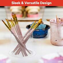 1pc Acrylic Hair Tie Organizer, Hair Accessory Display Rack, Transparent Bracelet & Watch Storage Box - Gift For Women, Teenage Girls, Back To School - Clear - View 10