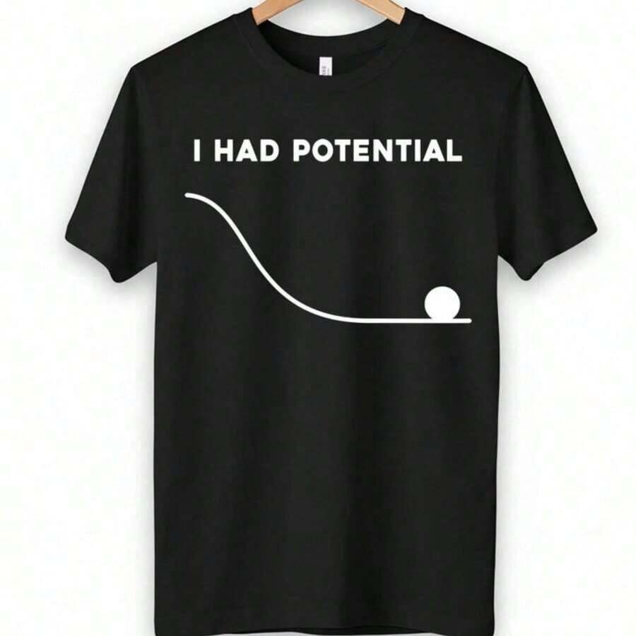 I Had Potential Shirt, Project Hail Mary T-Shirt - Black - View 1