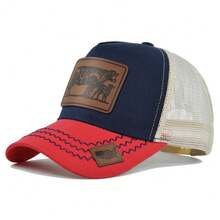Gorras de béisbol de animales de toro de lujo para hombres y mujeres, gorra Snapback para mujer y hombre, gorra de Rancher, sombrero para el sol, gorra de camionero de diseñador  para hombre, Gorras - Blanco y morado - Ver 17