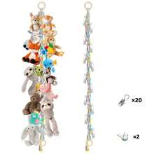 New Doll Storage Hanging Wall Organizer, Bedroom Decor Plush Doll Storage - Multicolor - View 4