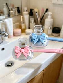 4/1pc Random Color Toothbrush Head Cover Guard, Portable Travel Toothbrush Storage Box, Electric Toothbrush Protective Case, Dust Shield, Compact Organizer, Hygienic Container For Bathroom Organization And Daily Use - Multicolor - View 4