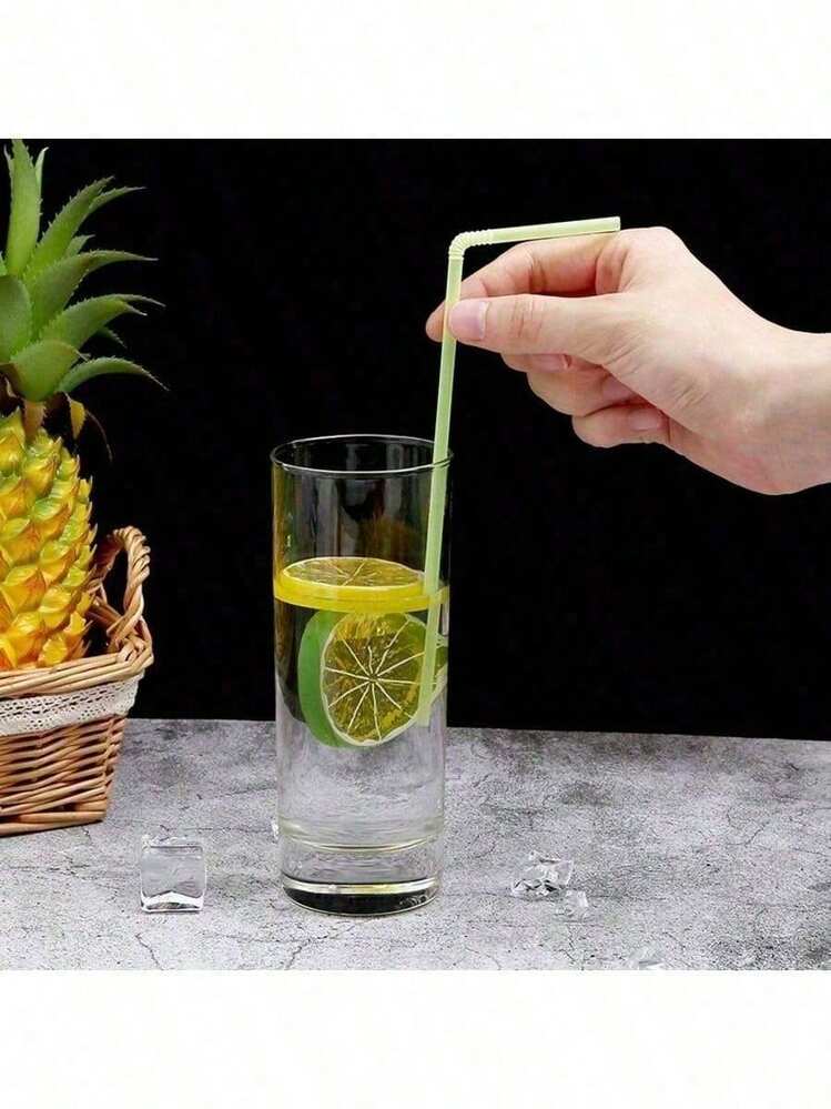 Disposable Plastic Straws, Multi-Purpose Party Beverage Straws, Suitable For Holiday Gatherings, Camping, Beach Dinners - Multicolor - View 6
