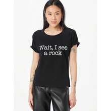 Dam-T-shirts - Svart - Visa 8