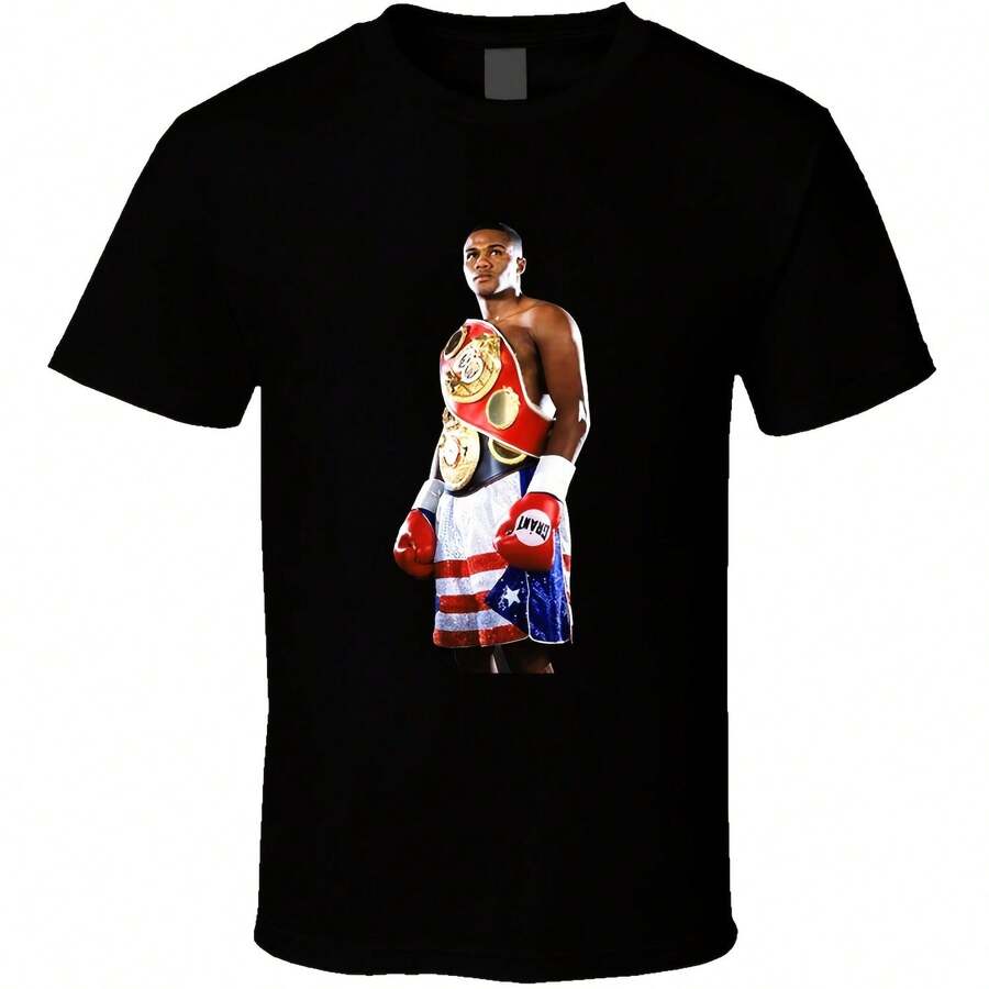 Felix Trinidad Retro Boxing Fan T Shirt - Black - View 1