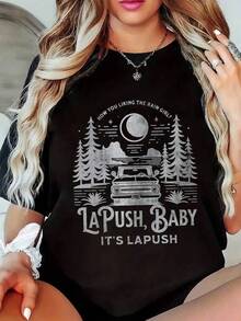 Envío nacional  camiseta de manga corta con estampado casual de algodón puro de primavera y verano para mujeres Children's clothing - Negro - Ver 7