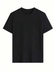 [Graphic T-Shirt] Oversized Short Sleeve T-Shirt - Vibrant Hummingbird And Hibiscus Graphic Print, Casual Chic Design, Comfortable Fit, Perfect For Nature Lovers And Streetwear Enthusiasts, Versatile Style For All Seasons 2026 - 黑色 - 查看 6