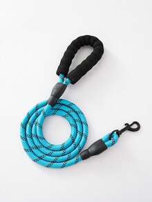 Reflective Nylon Pet Leash, Suitable For Cats And Dogs, Anti-Escape, Foam Handle Comfortable To Hold, Reflective Round Rope, Durable And Comfortable, Suitable For Outdoor Walking And Travel - Multicolor - View 6