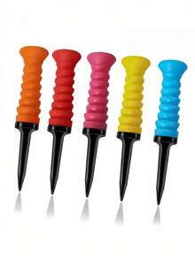 5/10 Golf Ball Holders, Golf Ball Holder, Multi-Color Design Reduces Friction And Lateral Rotation, Uses Durable Materials And Sturdy Design, Drag Reduction Design, Can Improve Hitting Stability And Smoothness, Easy To Remove And Insert, Fashionable And Beautiful, Has Good Elasticity, Suitable For Golf Sports. - Multicolor - View 7