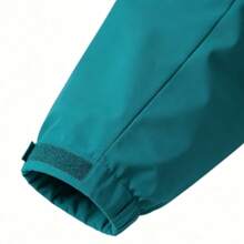 Casual Hooded Drawstring Windproof Waterproof Jacket For Outdoor Activities, Spring And Autumn - Olive Green - View 4