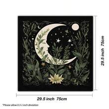 1件塔罗星形桌布 日月铜色图案神秘图腾桌布 防水防油家用餐桌布 - 彩色 - 查看 6