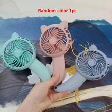 迷你卡通手持风扇，创新手动压力降温装置，光滑塑料材质，耐磕碰，无需电池，复古手动吹风，炎炎夏日清凉神器，家居装饰，户外运动旅行伴侣，实用家用降温风扇，可爱简约的家居饰品 - 新款 - 查看 8