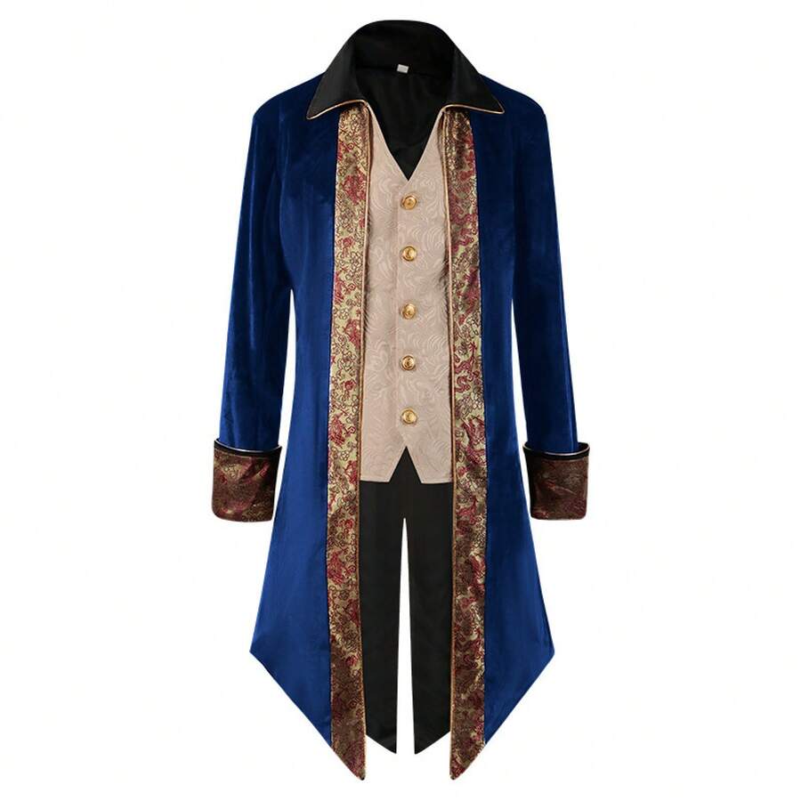 Stage Dance Wear - Frock Coat Blue - View 1