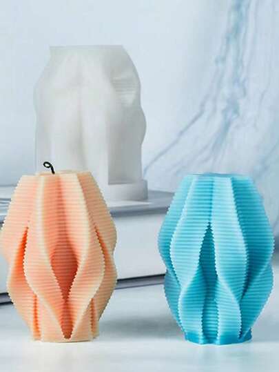 Spiral Striped Column DIY Handmade Fragrance Plaster Multifunctional Silicone Mold