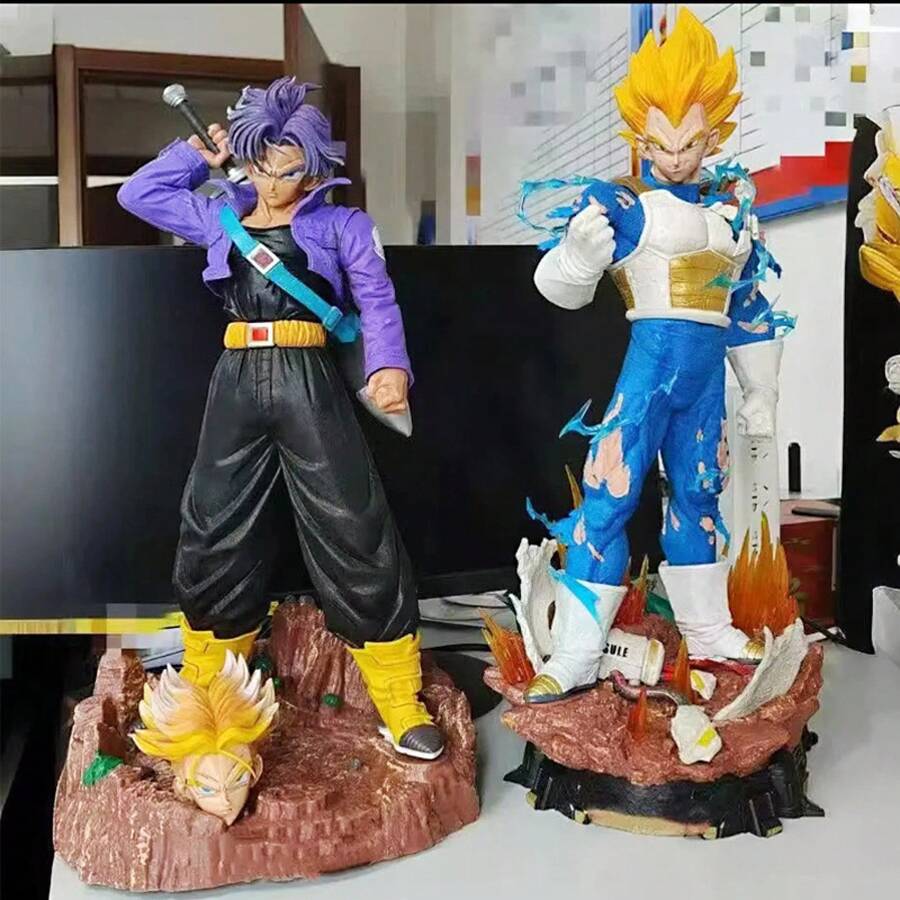 Mini Figure, 3 Head Sculpts Super  Trunks Doll, Mixed Anime Model Toy, Desktop Ornament Collectible Gift For Fans - 2 - 查看 1