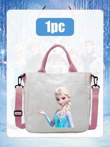 Disney 冰雪奇缘帆布手提袋，艾莎和朋友们四款斜挎包，配有可拆卸肩带，这款冰雪奇缘主题帆布手提袋采用耐用轻便的帆布制成，为您的日常出行增添一丝魔法气息。这款包专为日常使用而设计，内部空间宽敞，可轻松容纳水瓶等必需品。 - Bag - 查看 4