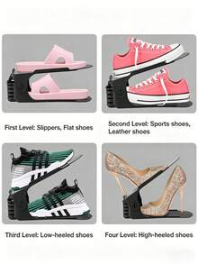 10/20pcs Shoe Slot Storage Rack, Suitable For Wardrobe, Shoe Rack, Shoe Cabinet Storage, Shoe Organizer Rack, Space Saving, Suitable For Entryway - Multicolor - View 10