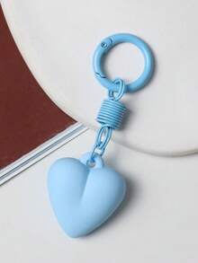 1pc Women's New Faux Cake Keychain PU Heart Key Chain Pendant Bag Charm Key Ring Best Party Gift Jewelry - Multicolor - View 12