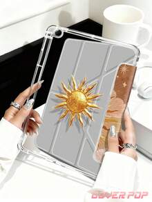 这款平板电脑保护套饰有太阳、塔罗牌和星星图案，兼容 iPad Air 8 (M4) 2026 (11 英寸)/2026 (13 英寸)、9.7/10.2/10.5/10.9/12.9 英寸/iPad Pro 11/A16、第十代、Galaxy Tab S6 Lite 10.4 英寸、Kindle Paperwhite 第十二代 2024 款、Kindle（第十一代至 2024 款）。它柔软防震，支持智能睡眠/唤醒功能，Y 型折叠支架可实现多角度观看，是节日和新年礼物的理想之选。 - 彩色 - 查看 5