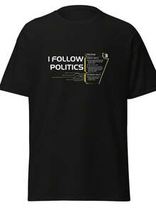I Follow Politics - Twilight Imperium T-Shirt - 黑色 - 查看 6