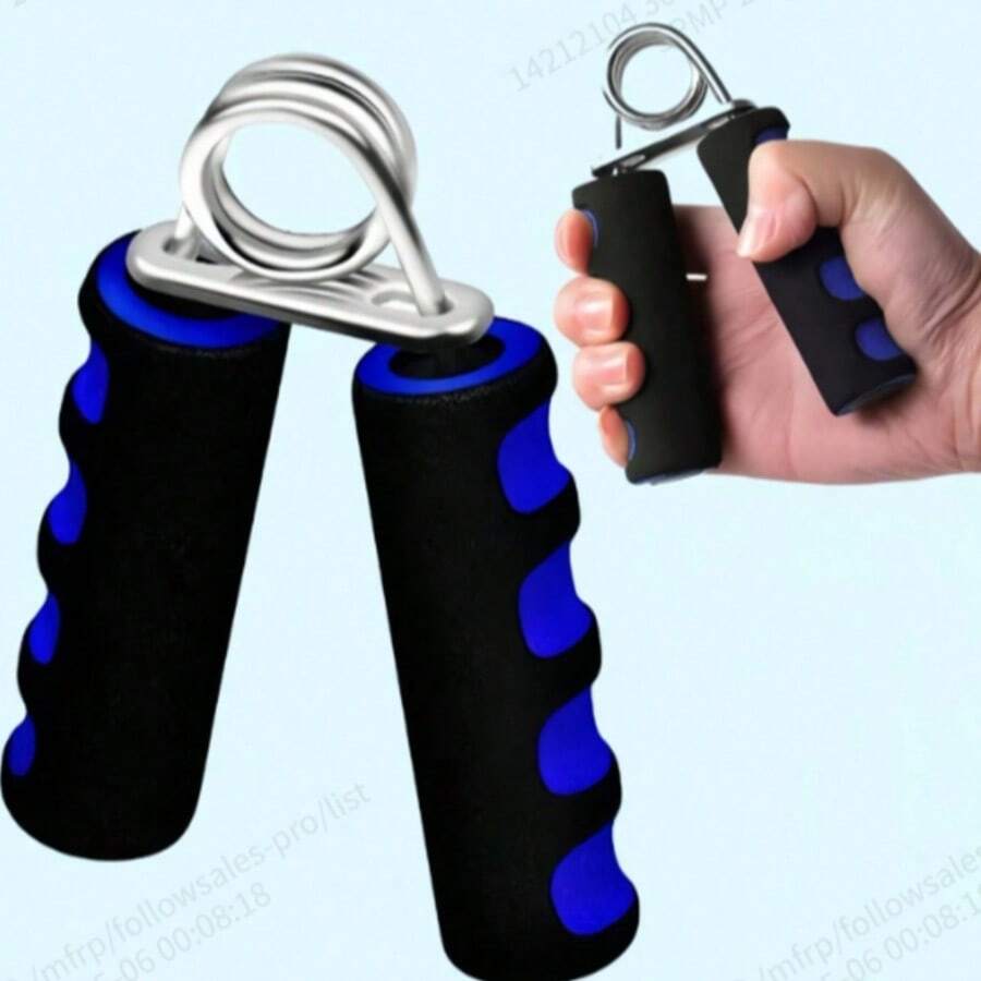 All-In-One Foam Grip Strengthener - Non-Slip Fingerprint Handle, Office & Gym Stress Relief Toy, Hand Exerciser, Muscle Strengthening, Grip Strength Improvement, Anxiety Relief - Home Fitness Equipment Gift For Men & Women