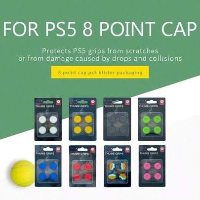 P5/P4/P3/ONE/360/PRO/SeriesX/S Joystick Silicone Cap Button. Silicone Cap With Four Functions. Perfect Design. Anti-Slip. Enhances Gaming Experience. Festival Gift. Birthday Gift.