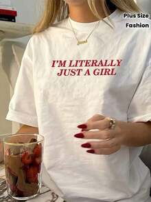 Solt, Camiseta de Verano de Manga Corta para Mujer, Estilo Igual, con Estampado Gráfico Moderno graphic - Blanco - Ver 1