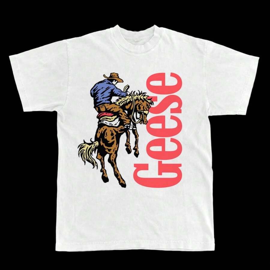 GEESE BAND Country CowB1Oy Merch T-S1Hirt.220G man Al1 godn spine, 220G A1DA for stability. The styling A1DA1 is suitable for all identities, both male and female. Fabric S 1 fabric C 1ality, practical in any combination A1JE, soft to the touch but designed for permanence. Fresh blouses, fall suits, VaC1Actions, Mexican themed, 2026 World Cup themed dresses - Blanco - Ver 1