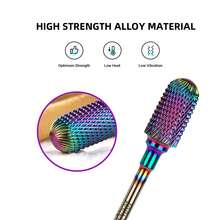 NotNoot Mũi khoan móng an toàn, mũi khoan cacbua đường kính 3/32 inch, giúp loại bỏ nhanh chóng acrylic hoặc gel cứng, thích hợp cho thợ làm móng chuyên nghiệp hoặc người mới bắt đầu tại salon. - Nhiều màu - Xem 4