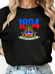 1 pieza Bandera de la Revolución Haitiana 1804, Bandera de la Independencia de Haití Da-0180g 100% Algodón - Negro 3 - Ver 4