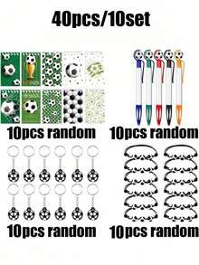 Bộ quà tặng tiệc bóng đá 40/20 món, bao gồm bút bóng đá, vòng tay bóng đá, sổ tay mini bóng đá, móc khóa bóng đá, món quà tuyệt vời nhất dành cho người hâm mộ bóng đá. - Một kích cỡ phù hợp cho tất cả - Xem 11