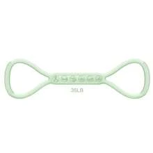 1pc 8-Shaped Silicone Resistance Band, Elastic Shoulder Stretcher With Non-Slip Handles, Odorless High Elasticity Yoga Strap For Home Workout To Improve Rounded Shoulders, Slim Arms, Chest Expansion - Multicolor - View 9
