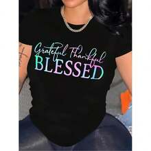 Dam-T-shirts - Svart - Visa 1