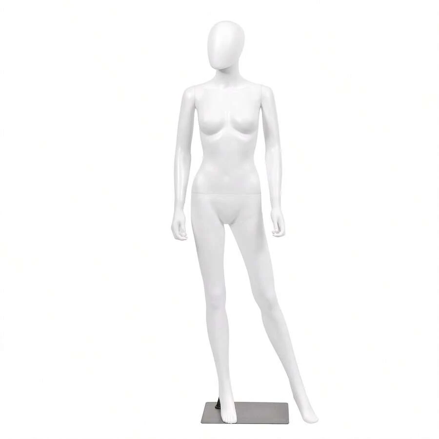 GOFLAME Female Full Body Model With Base Adjustable 177cm Mannequin Torso Manikin Dress Form For Clothing Store Exhibition - B - View 1