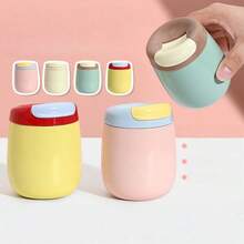 300ml Stainless Steel Double-Layer Minimalist Egg-Shaped Cup, Multicolor Macaron Miniature 316 Insulated Tumbler, Personalized Coffee Cup - Multicolor - View 1